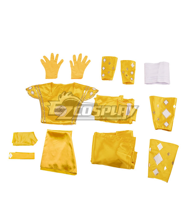 Power Rangers Yellow Ninjetti Ranger Yellow Ninja Ranger B Edition Cosplay Costume
