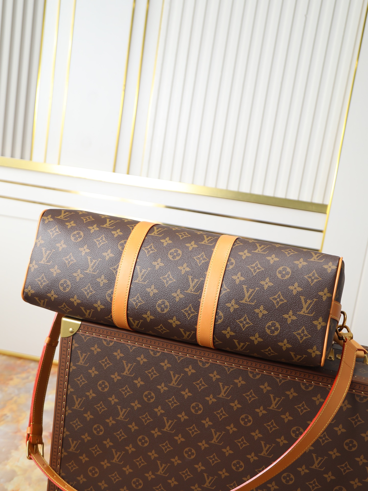 Louis Vuitton new Needle Keepall cylindrical handbag