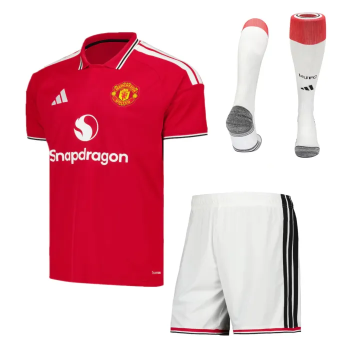 Kids Manchester United Home Jersey Suit & Socks 26/27