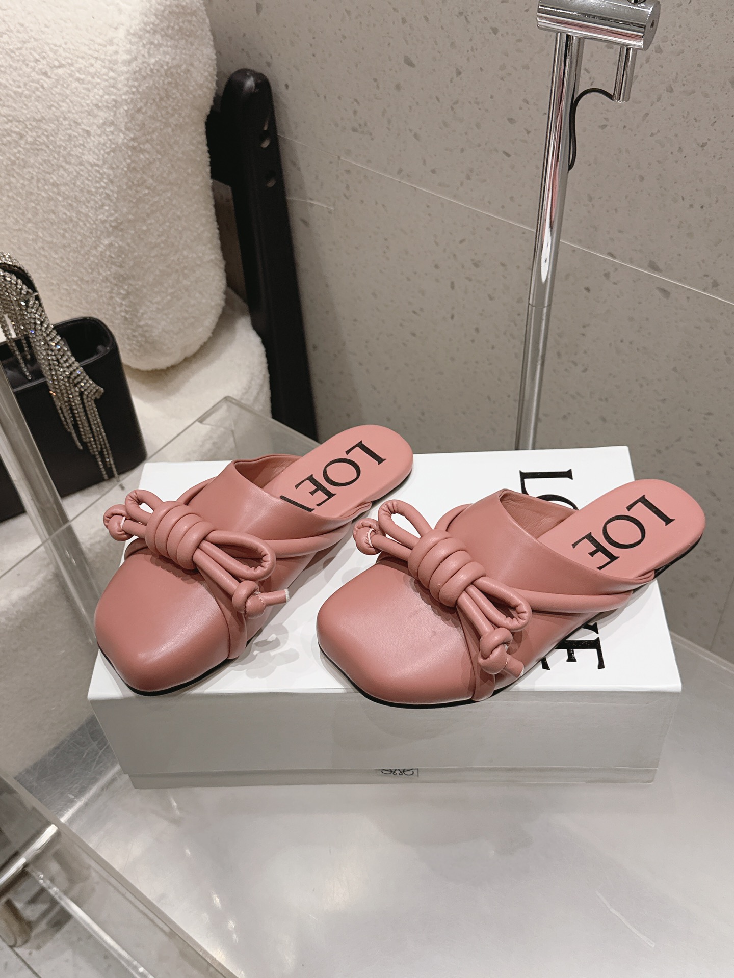 Loewe Flamenco Knot Mule in Nappa leather