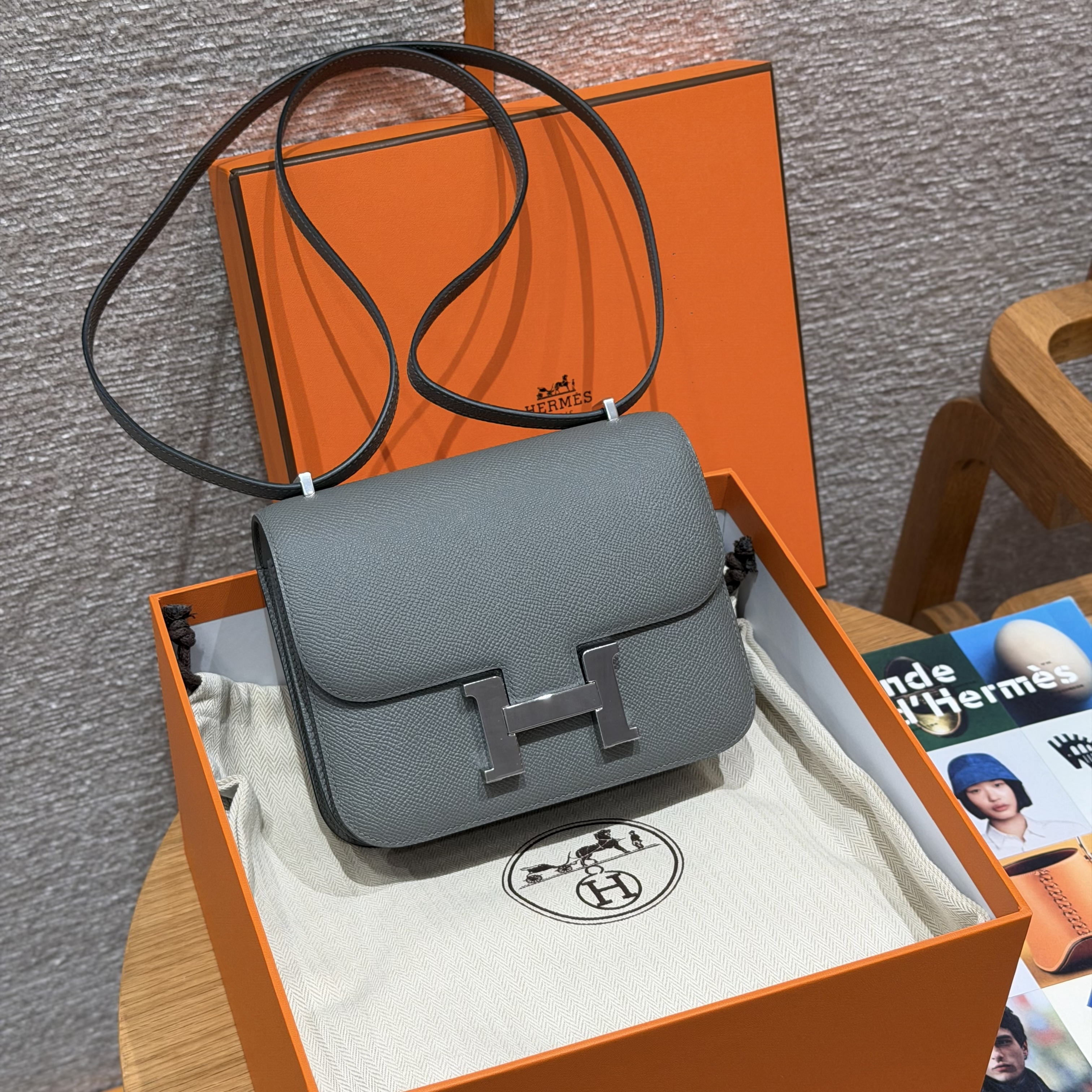 Hermes Girs Meyer Epsom Constance 18