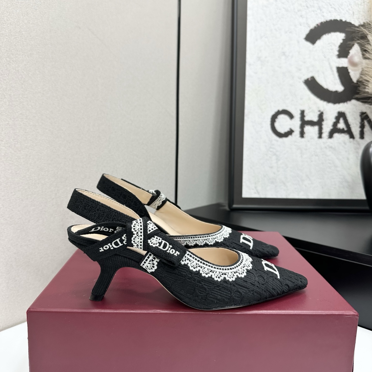 Dior 2026 Fashion Show Embroidery Slingback