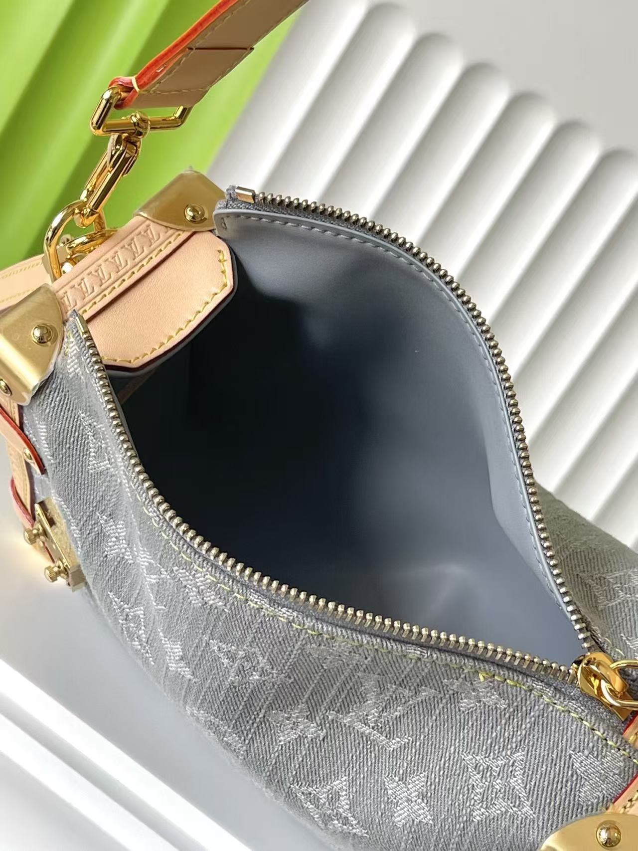 Louis Vuitton Side Trunk Denim Soft Box Bag