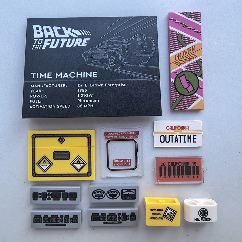 Print Parts For 10300 Back to the Future Time Machine