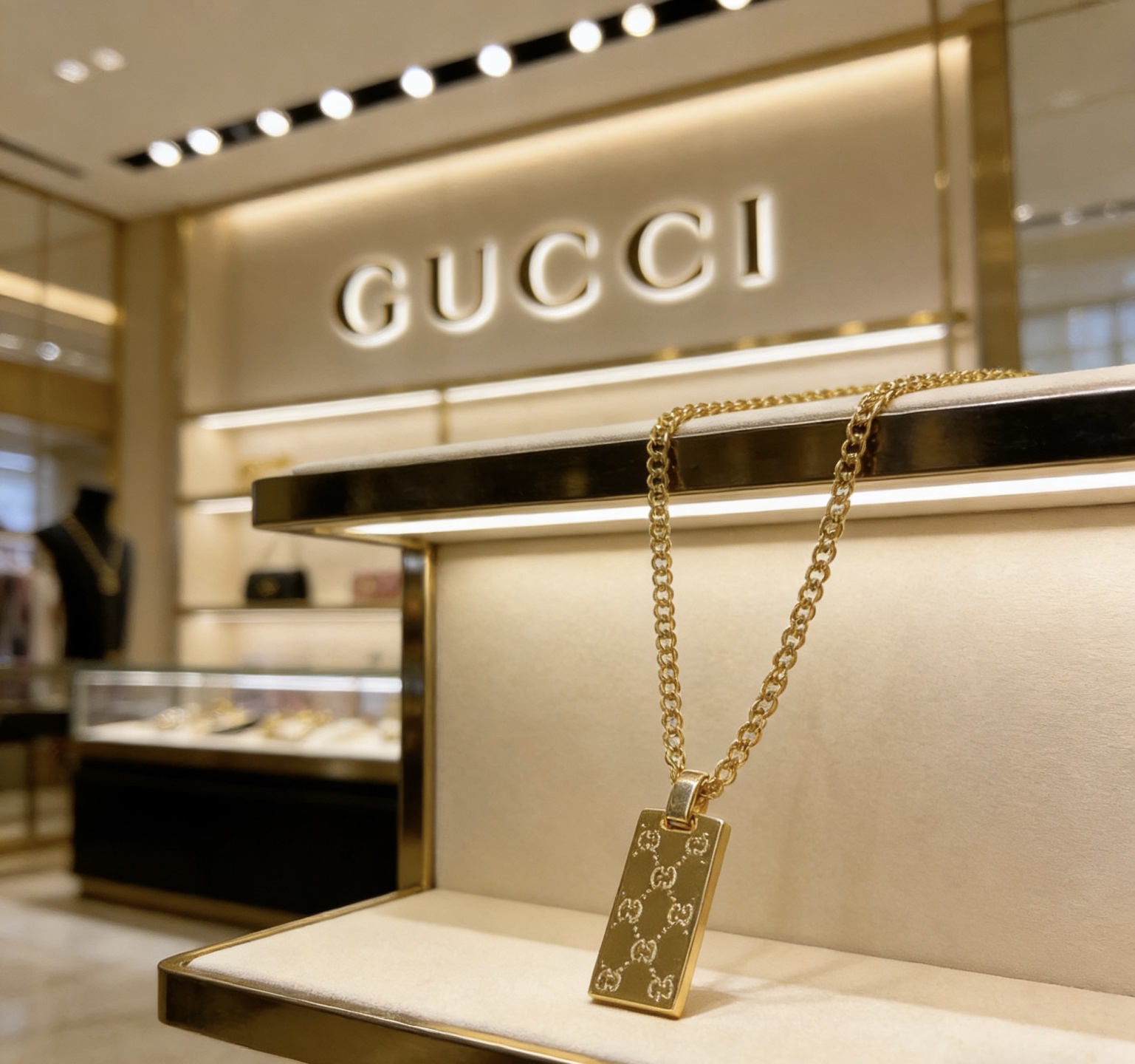 Gucci Anger Forest Gold Necklace