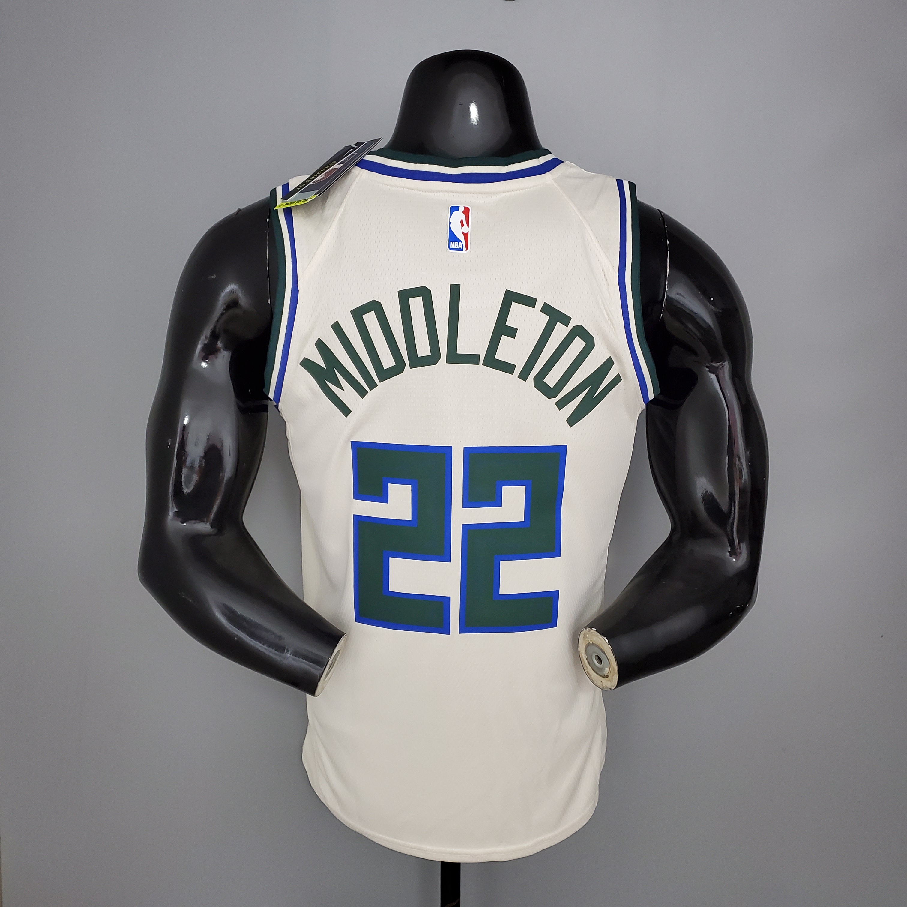 Khris Middleton Milwaukee Bucks Swingman Jersey Beige