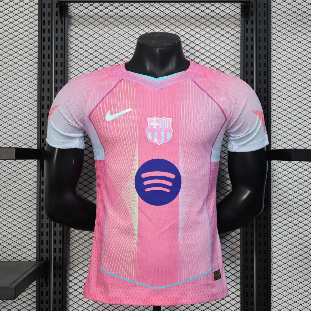 Player Version Barcelona 25/26 Pink Jersey S-XXL