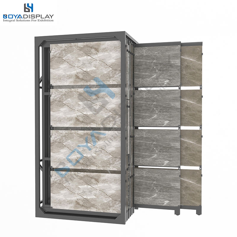 Customized Ceramics Tiles Display Stone Sample Sliding Stand Rack Tile Display Racks Eagle Slideable Tile Display Rack