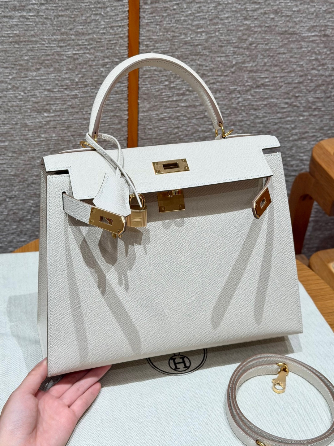 Hermes Craie Epsom Kelly 28