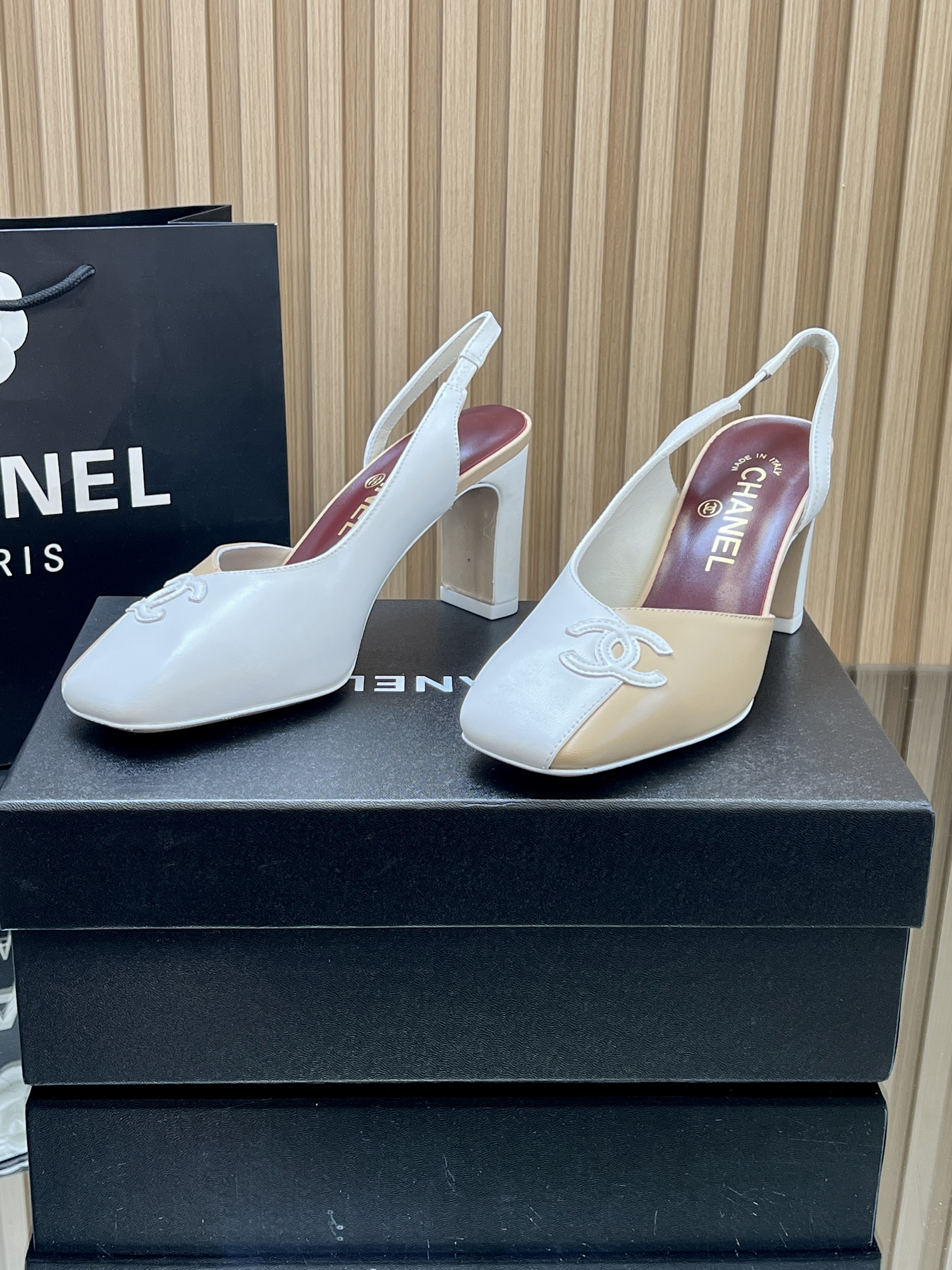 Chanel Leather Slingback