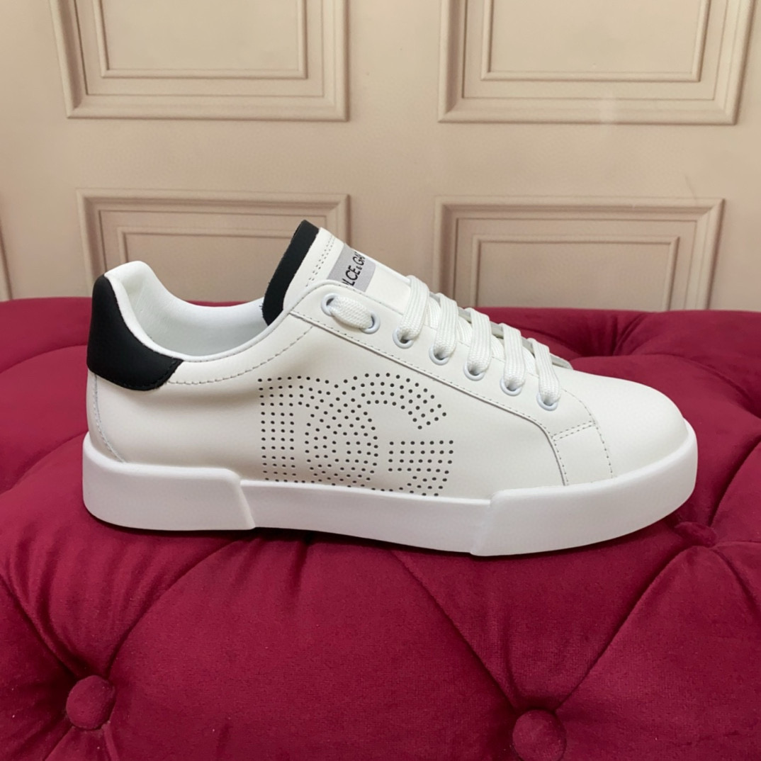 D&G Unisex Leather Sneakers