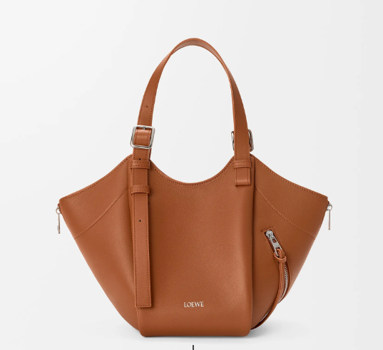 Loewe Hammock Flip Bag in Classic Calfskin-Brown