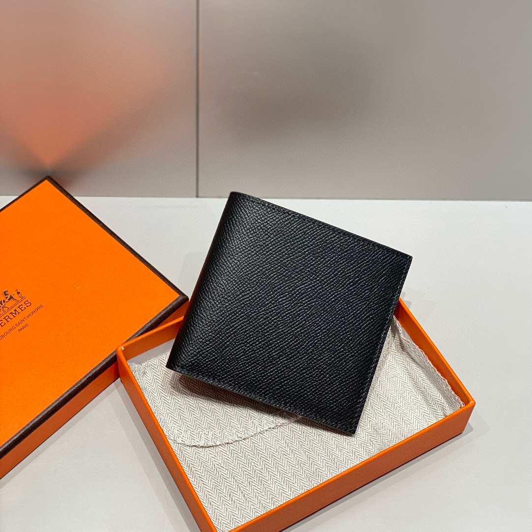 Hermes Black Epsom MC² Copernic Compact wallet