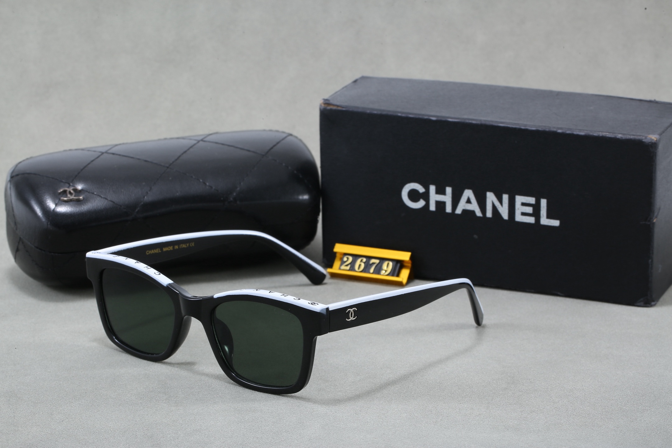 Chanel Two-Tone Square Sunglasses - KAIROO