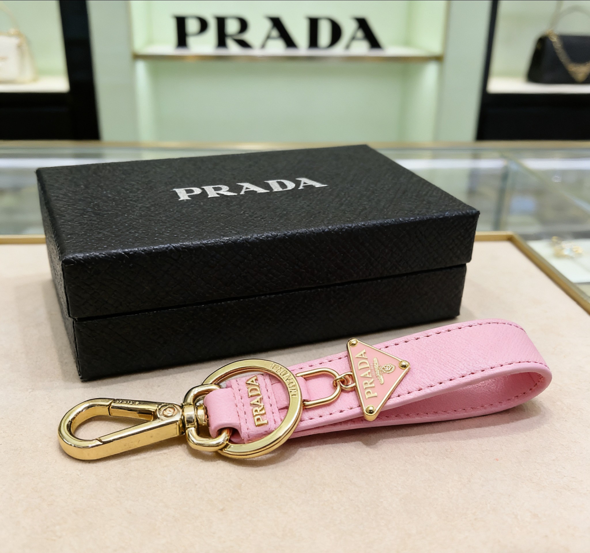 Prada Saffiano Key Chain
