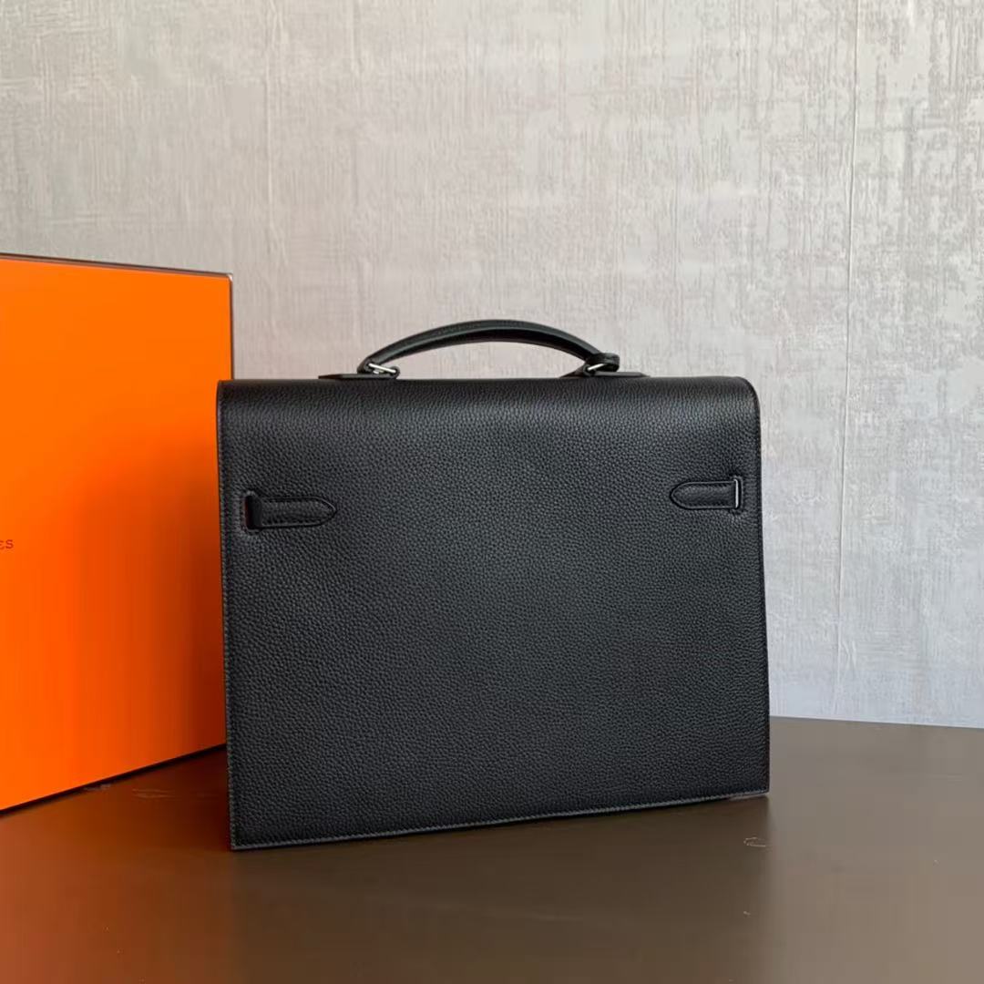 Hermes Kelly briefcase men's bag