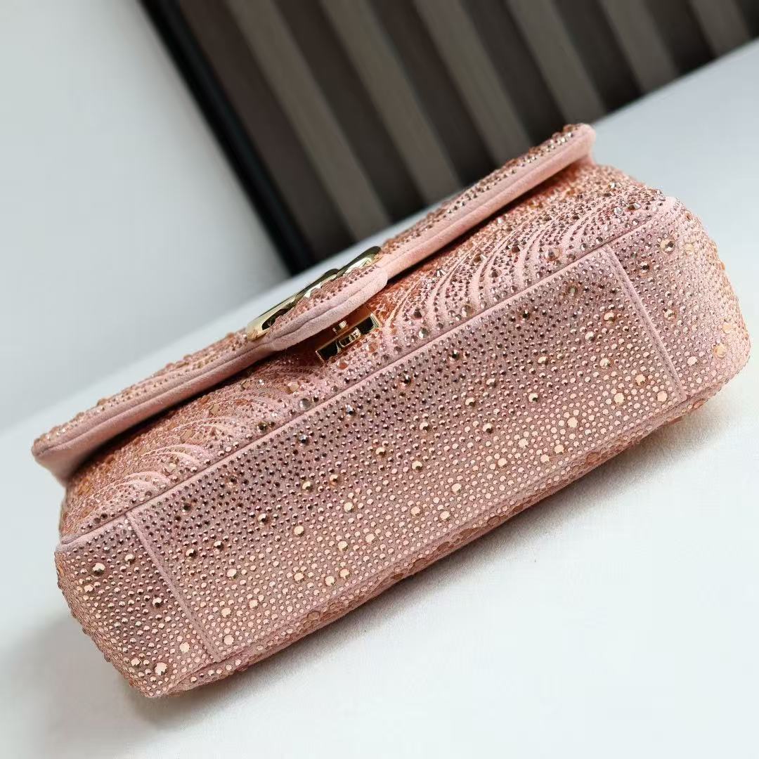 Gucci Marmont small shoulder bag with crystal embellishments