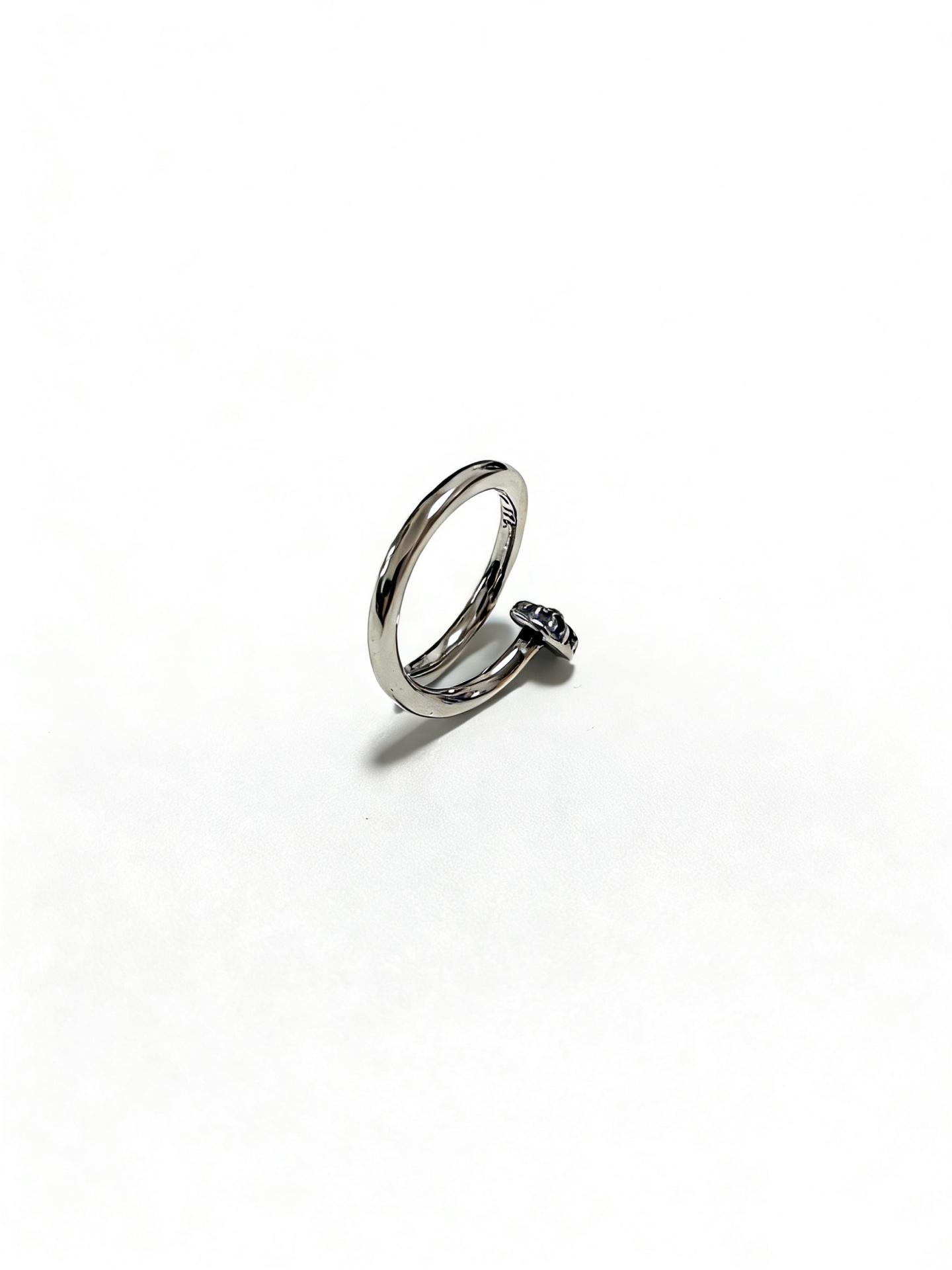 Chrome Hearts Oxidized Silver Unisex Ring
