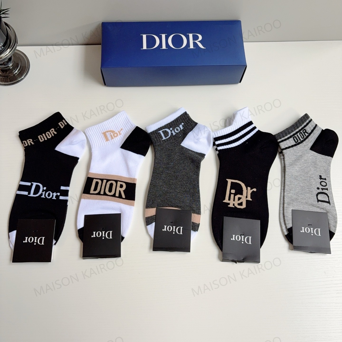 Dior Socks 5-Pack - KAIROO