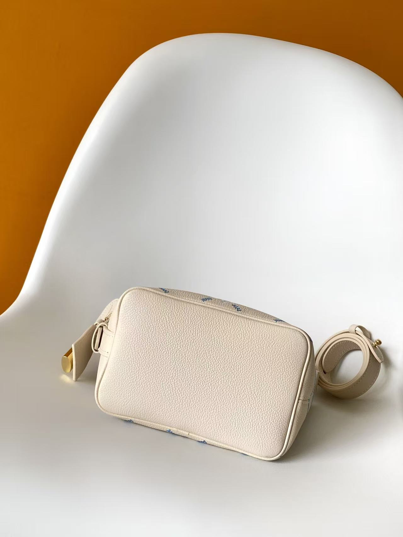 Louis Vuitton White Embroidered All In BB Handbag