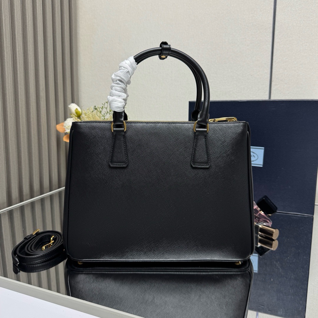 Prada Galleria Large Saffiano leather bag-Black 1BA274