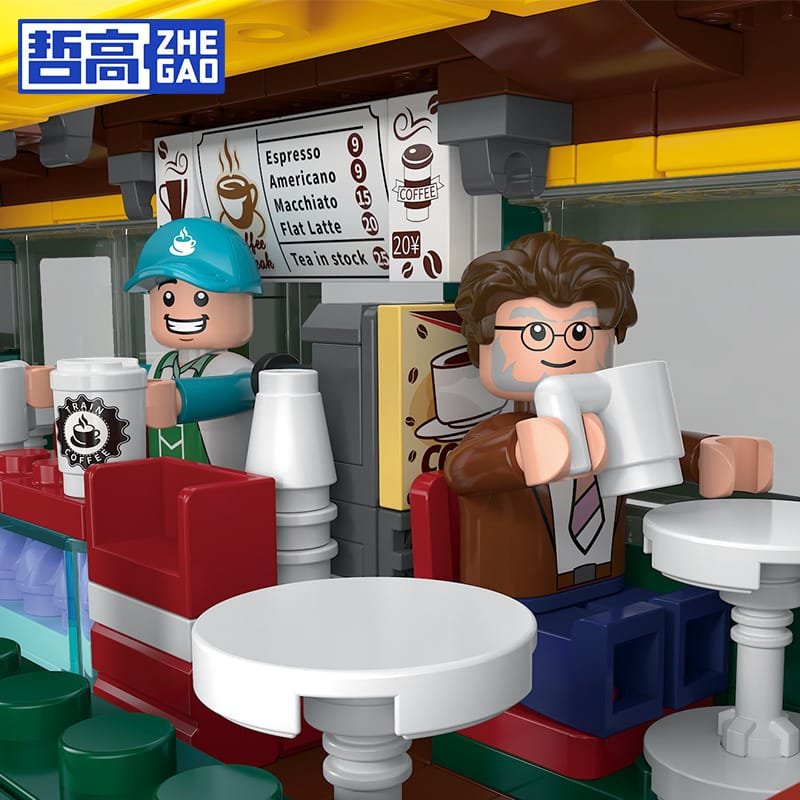 QunLong DZ6002 - Train Coffee House(Mini Block)