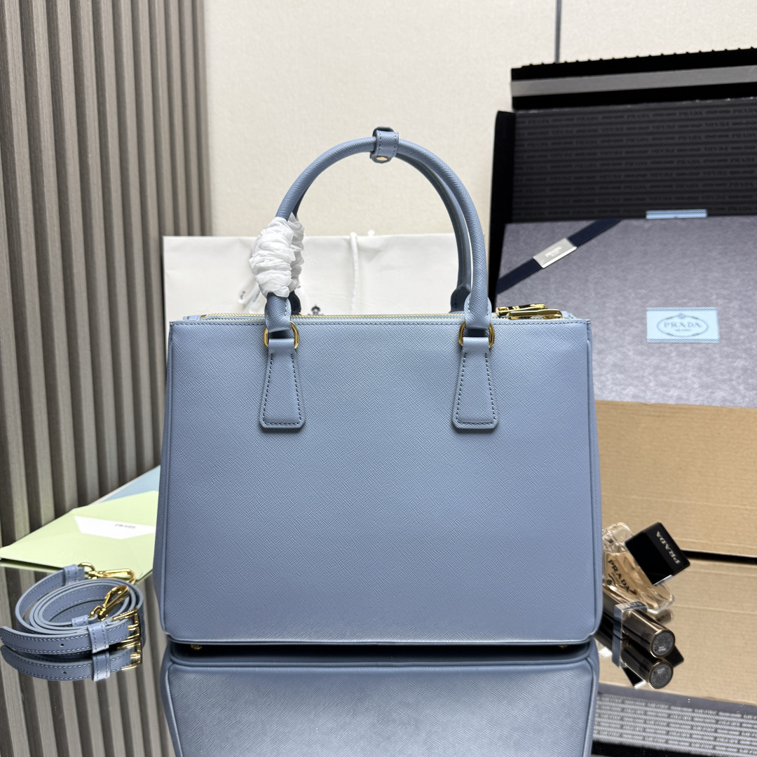 Prada Galleria Large Saffiano leather bag-Blue 1BA274