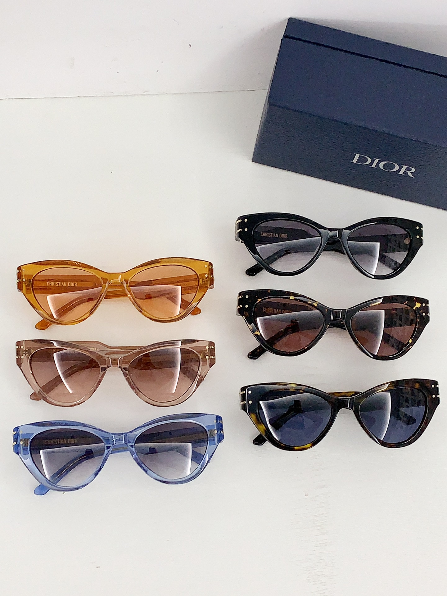 Dior Retro Cat-Eye Gradient Lens Sunglasses Top Quality - KAIROO