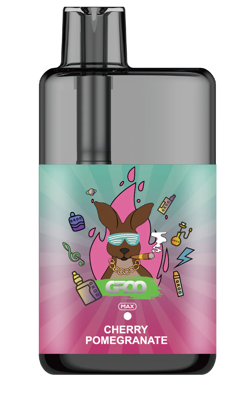 GROO MAX 10K Rechargeable Disposable Vape – Cherry Pomegranate - Vaba Vape-Shop