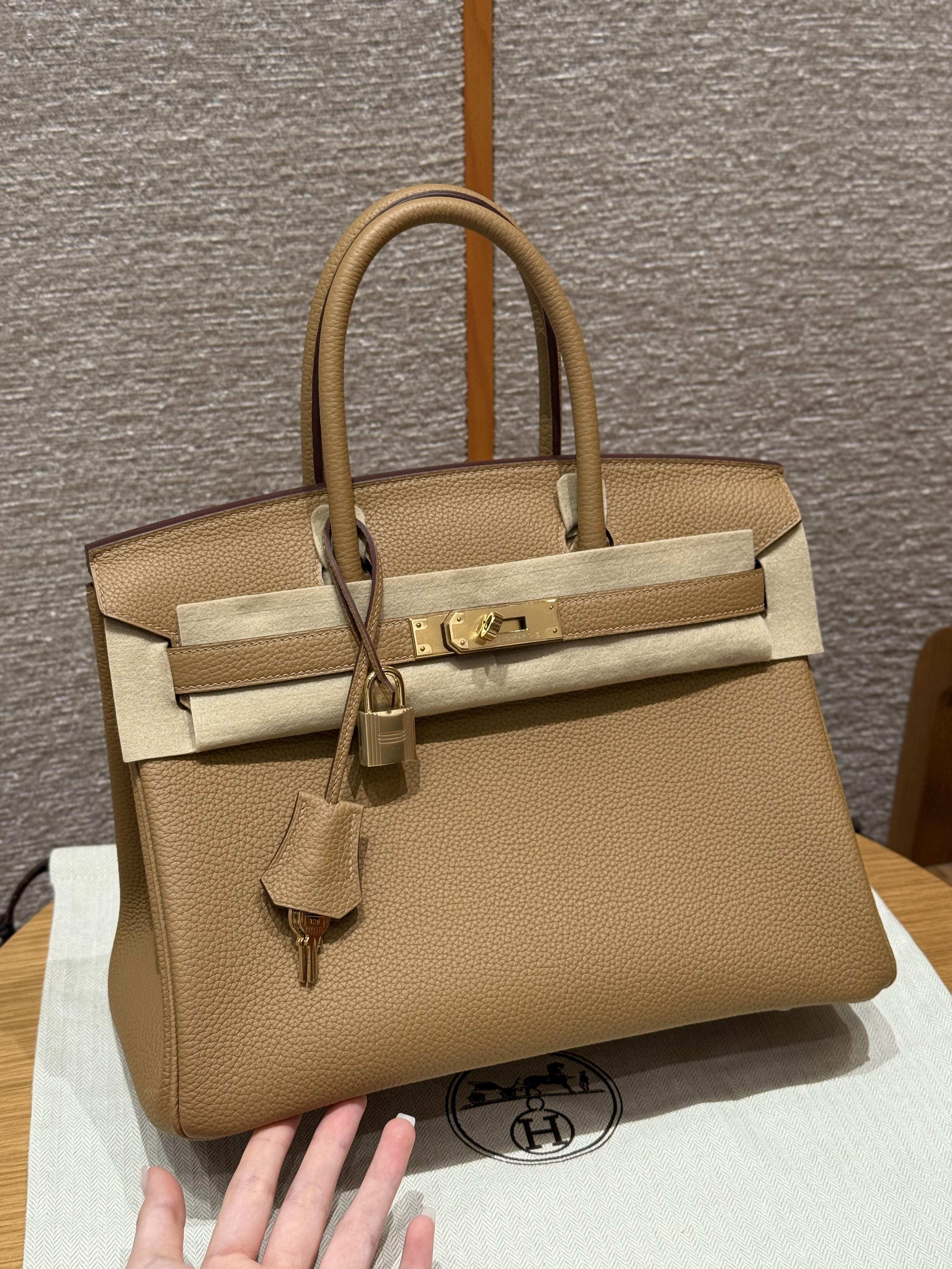 Hermes Biscuit Togo Birkin 30 Bag