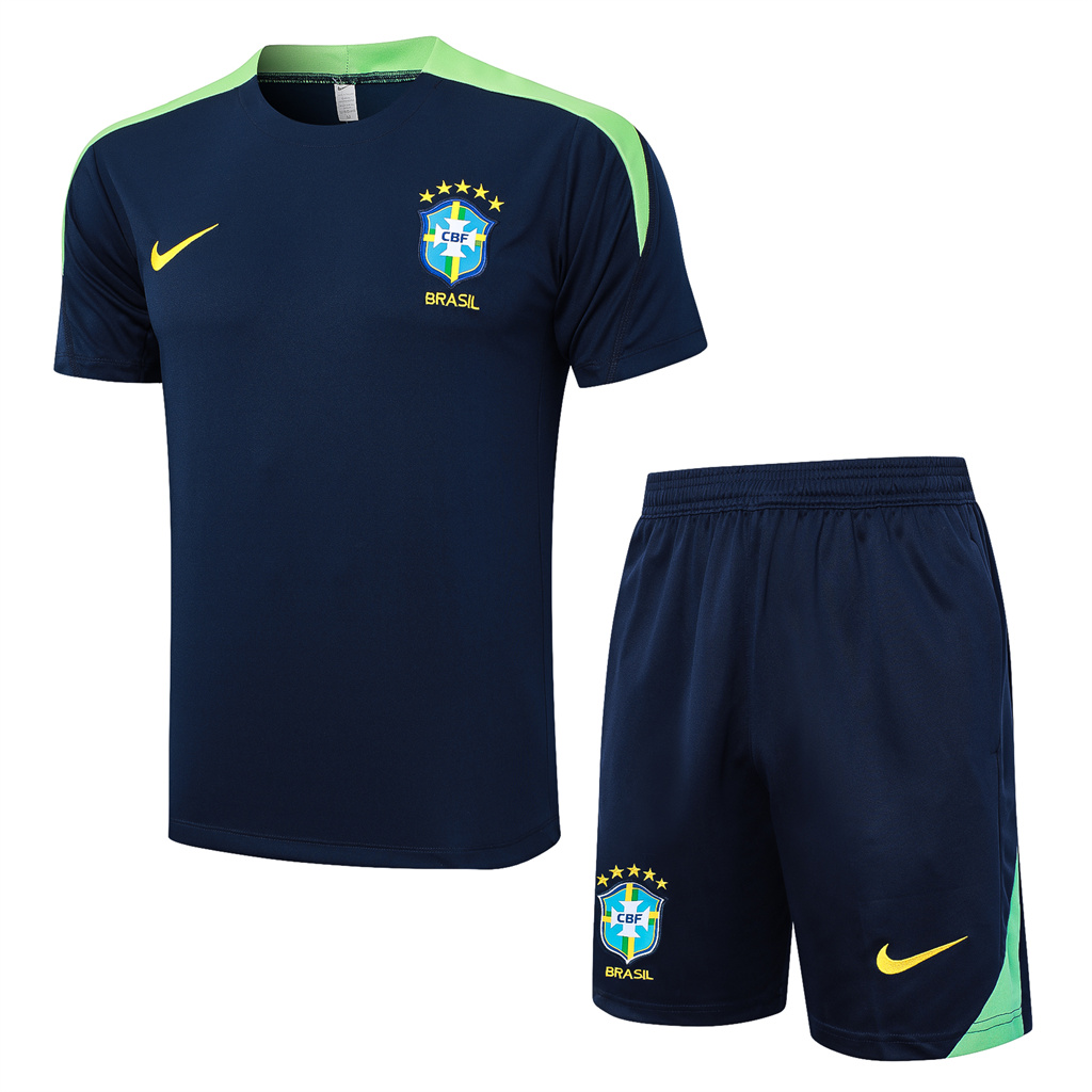 Brazil Training Short sleeve Suit 24/25 | Soc Jersey - Premium Football Jersey