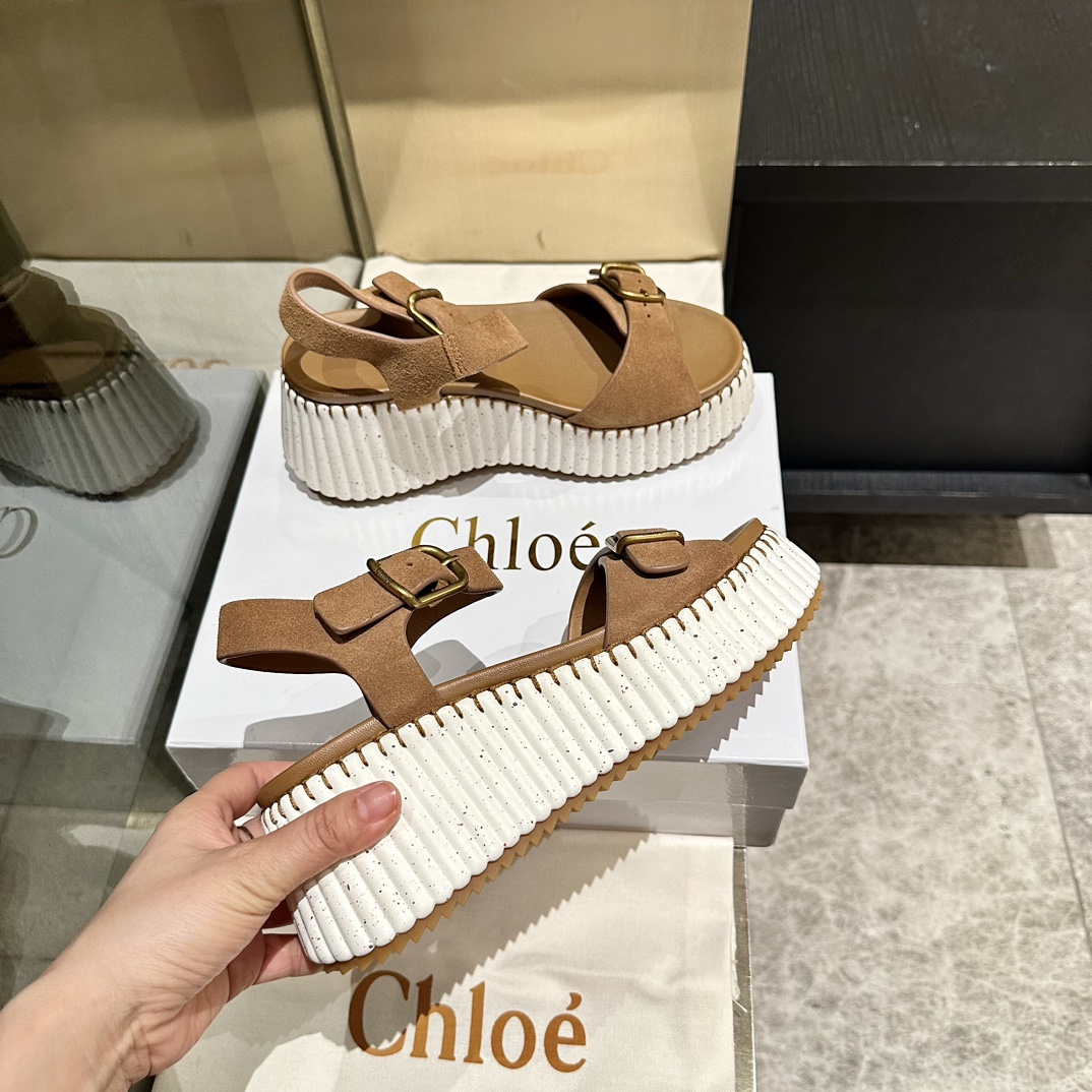 Chloe Nama Wedge Sandal