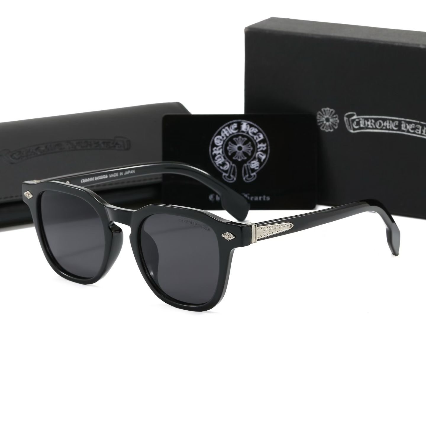 Chrome Hearts Silver Accent Acetate Sunglasses - KAIROO