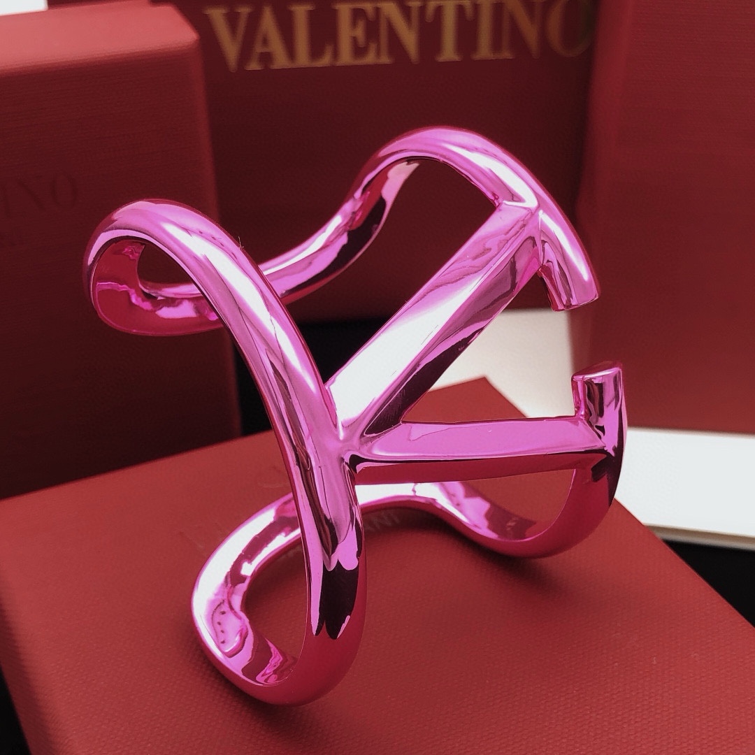 Valentino Puprle Wide Open Bracelet