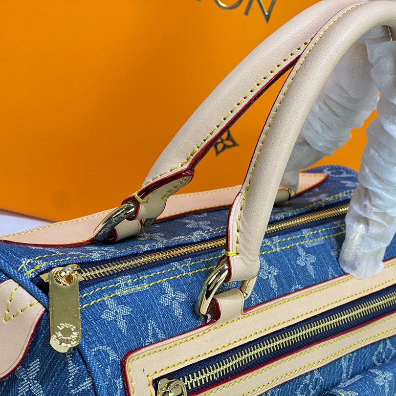 Louis Vuitton LV Monogram Neo Speedy Denim Shoulder Bag Handbag