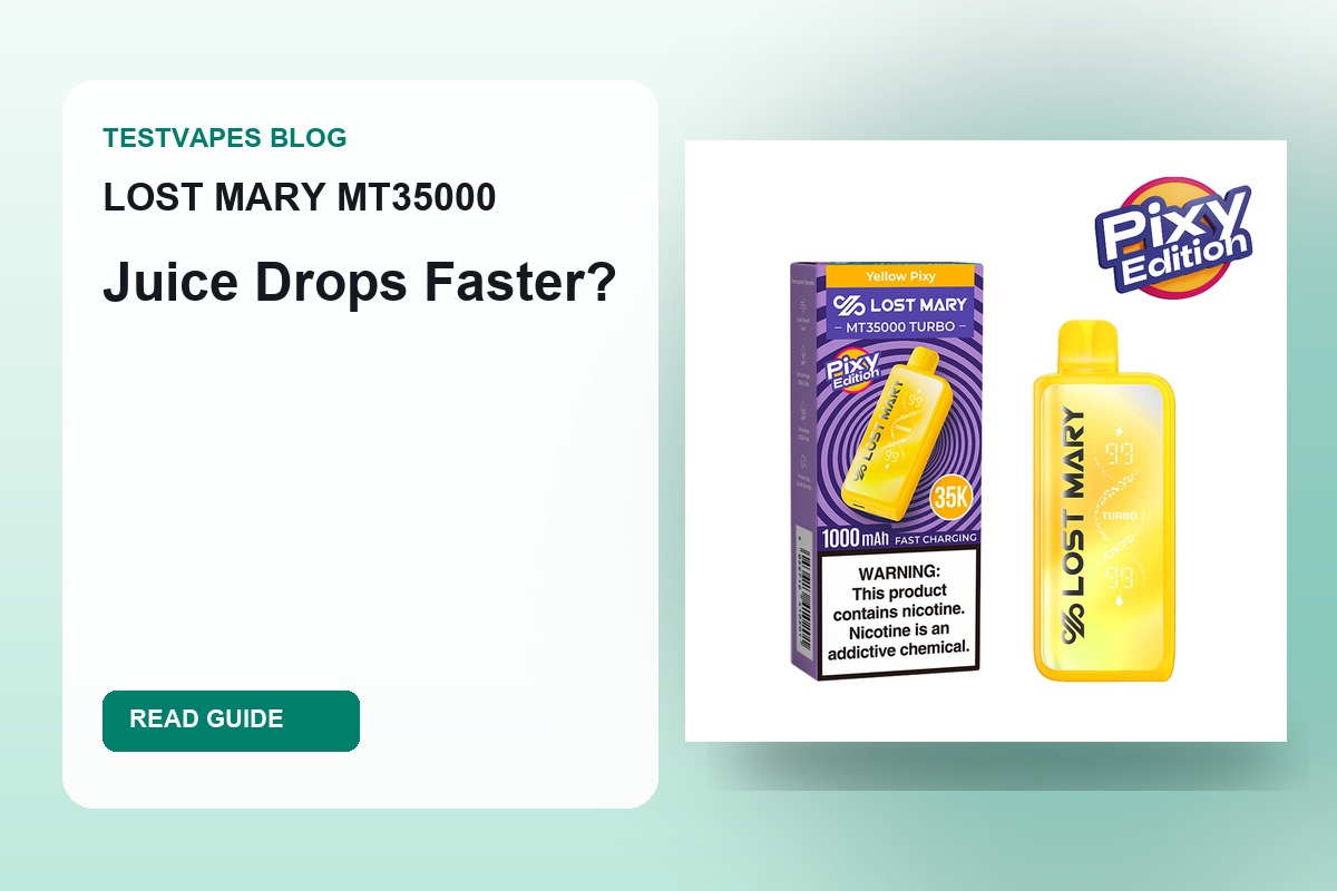 Lost Mary MT35000 Turbo disposable vape blog cover for juice and battery indicator guide