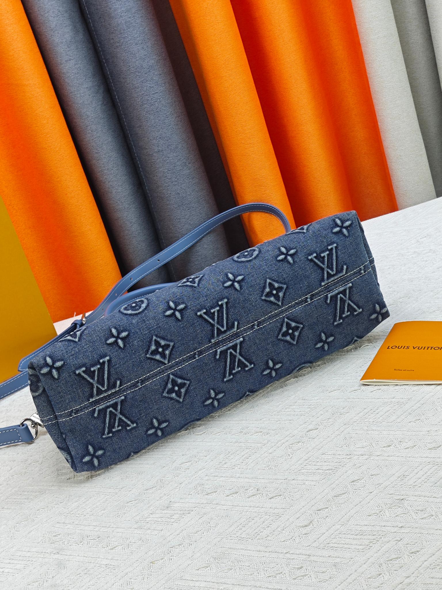 Louis Vuitton LV Tannin denim shell bag