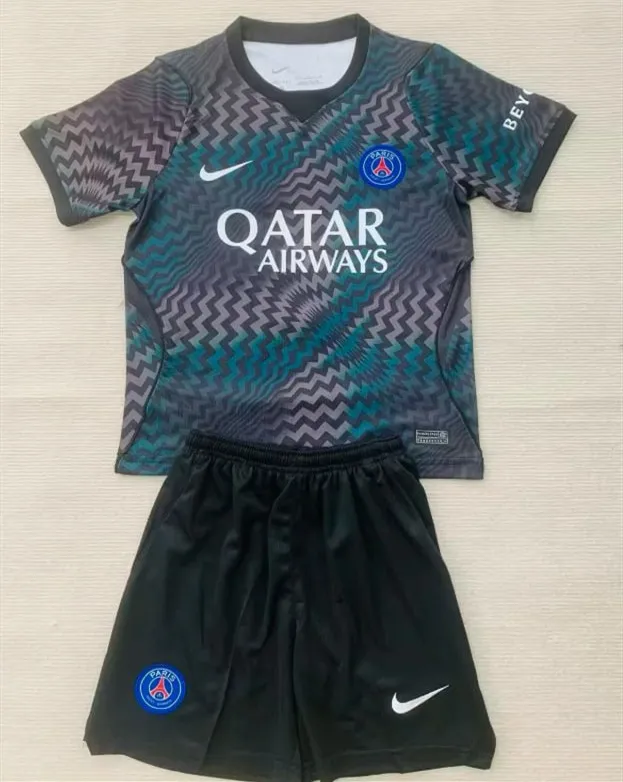 Kids PSG Goalkeeper Jersey Suit 26/27 | Soc Jersey - Premium Football Jersey