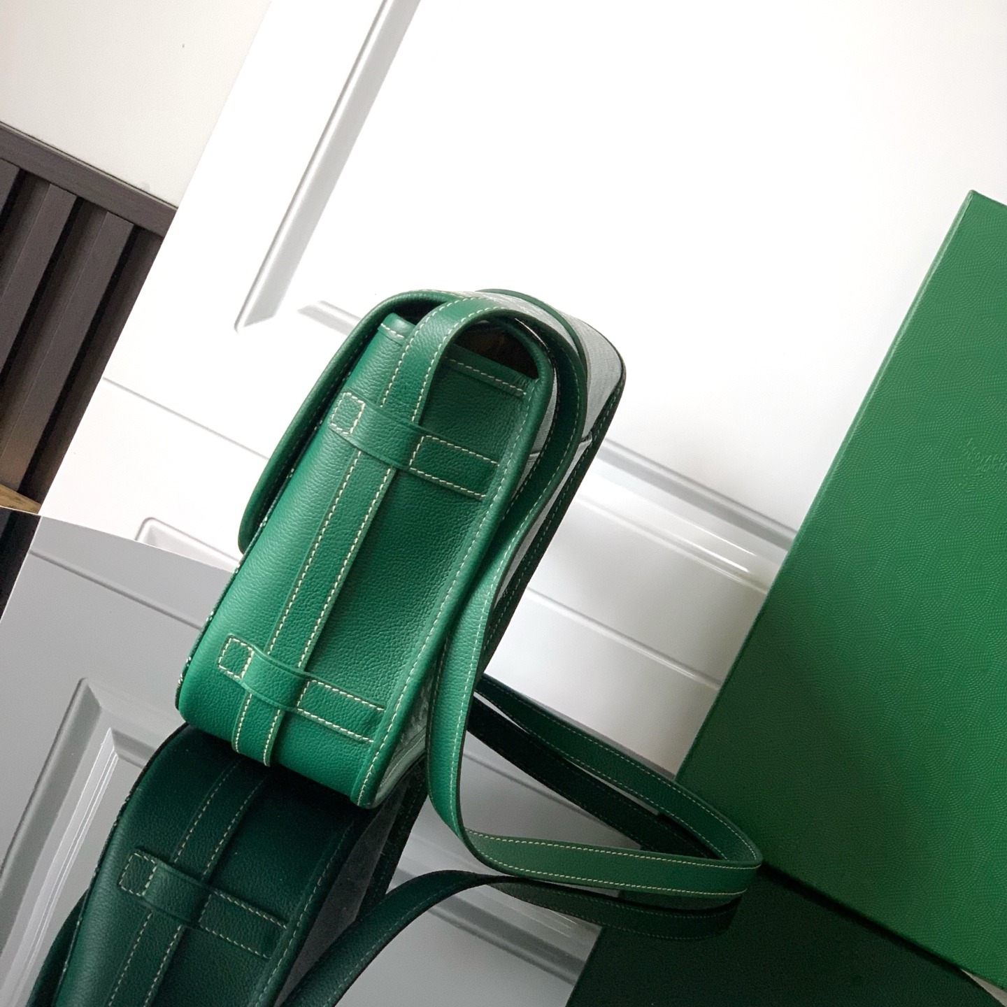Goyard Belvedere MM Bag in Green