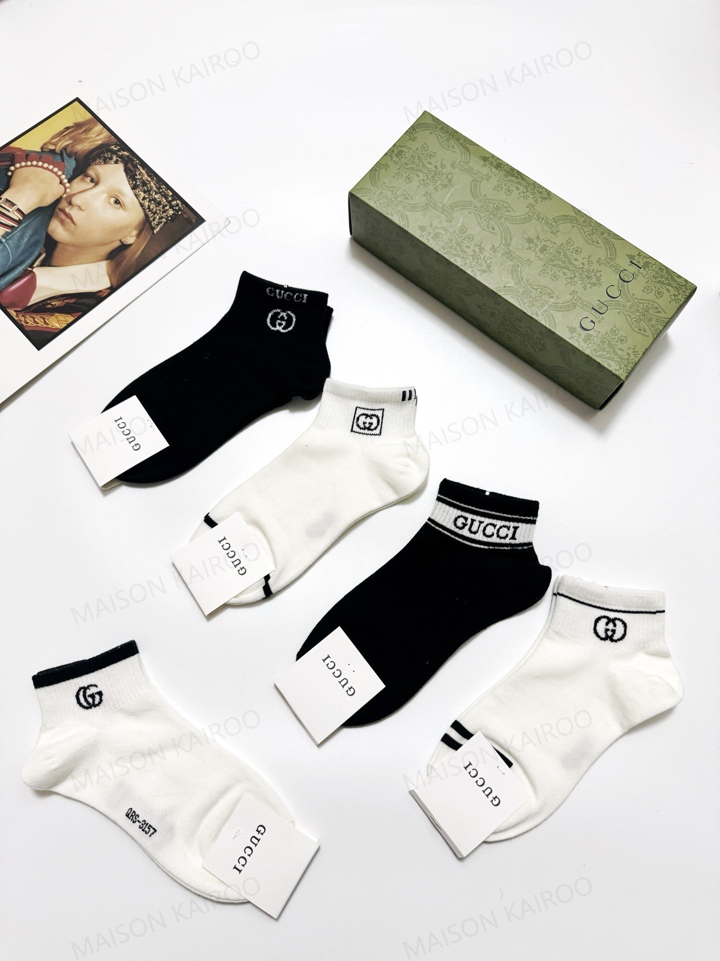 Gucci Socks 5-Pack - KAIROO