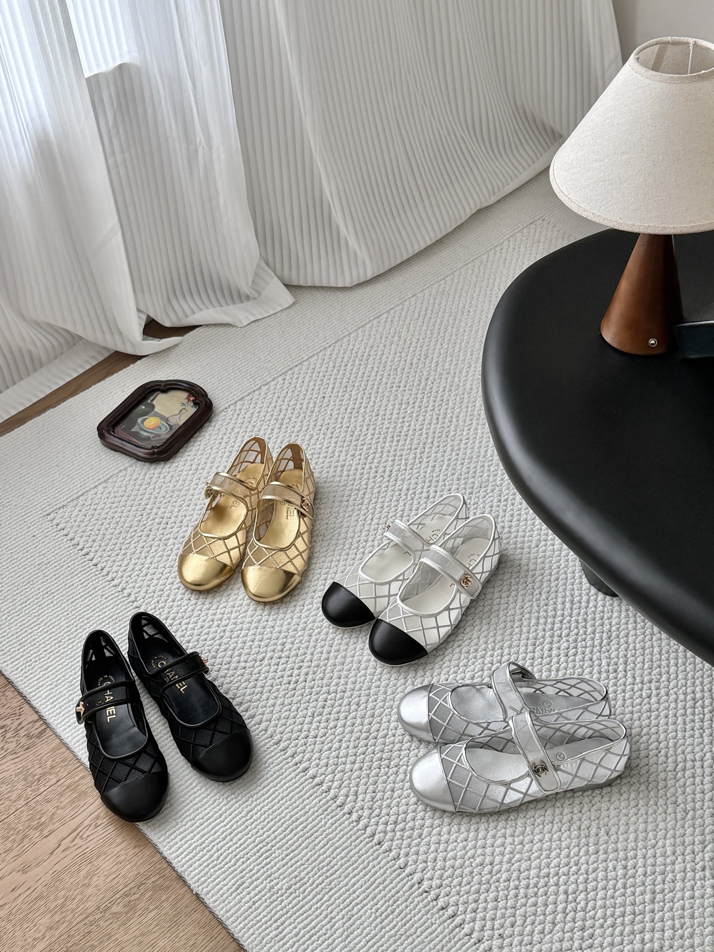 Chanel 26K Mesh Quilted Cap Toe Mary Janes - KAIROO