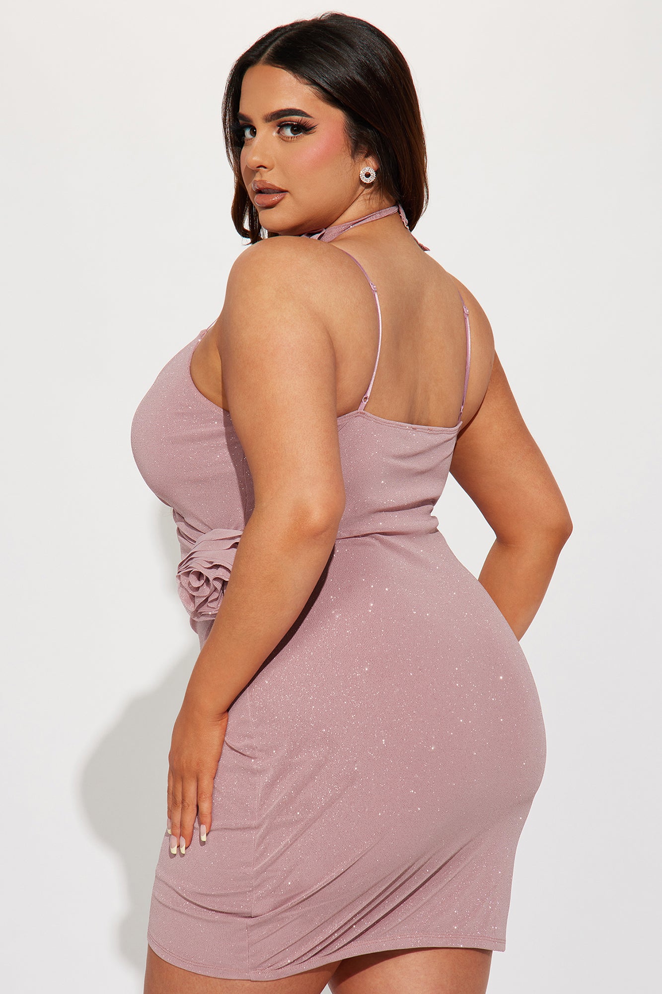 Rosalinda Mini Dress - Mauve
