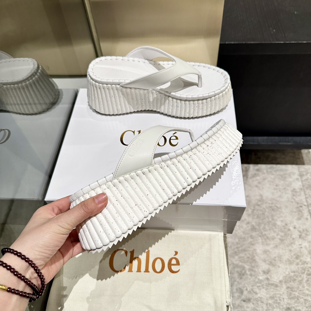 Chloe Nama Wedge Flip-flop