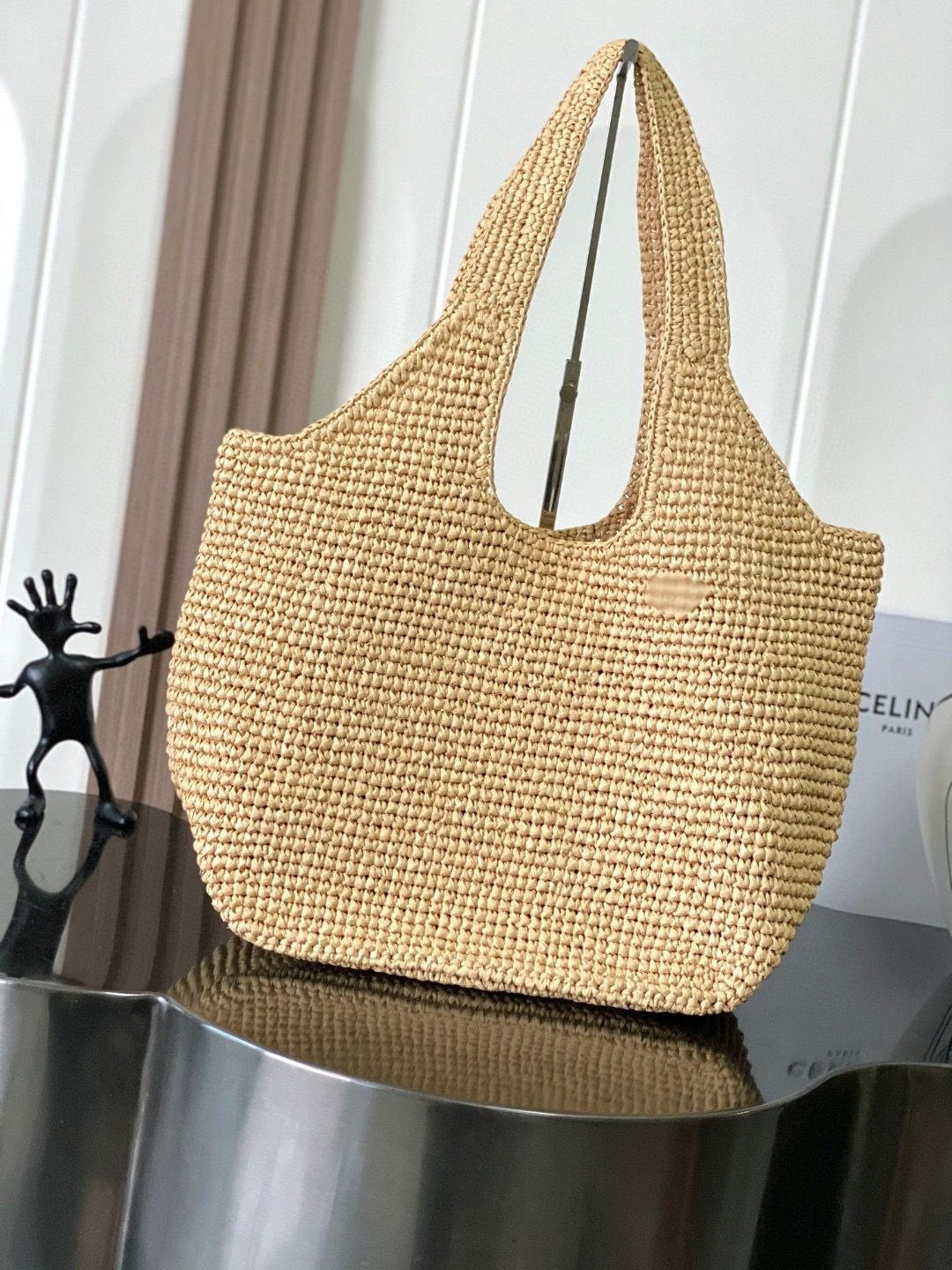 Celine Cabas Tote bag in Naturel Raffia