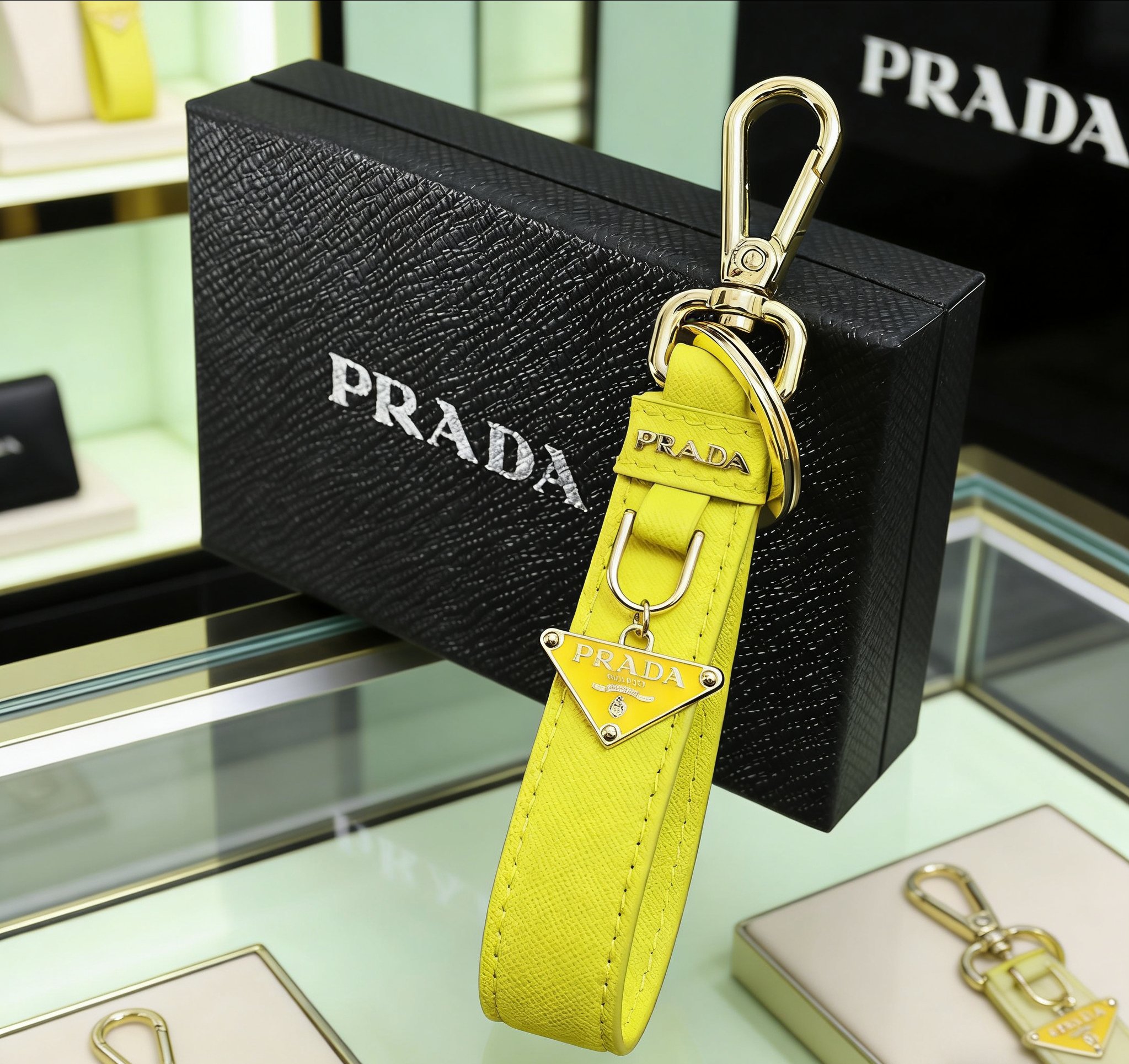 Prada Saffiano Key Chain