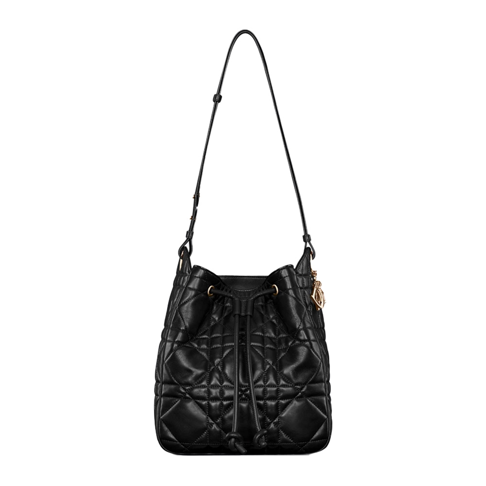 Dior Medium D-Motion Bag Macrocannage Lambskin(Mirror Quality)
