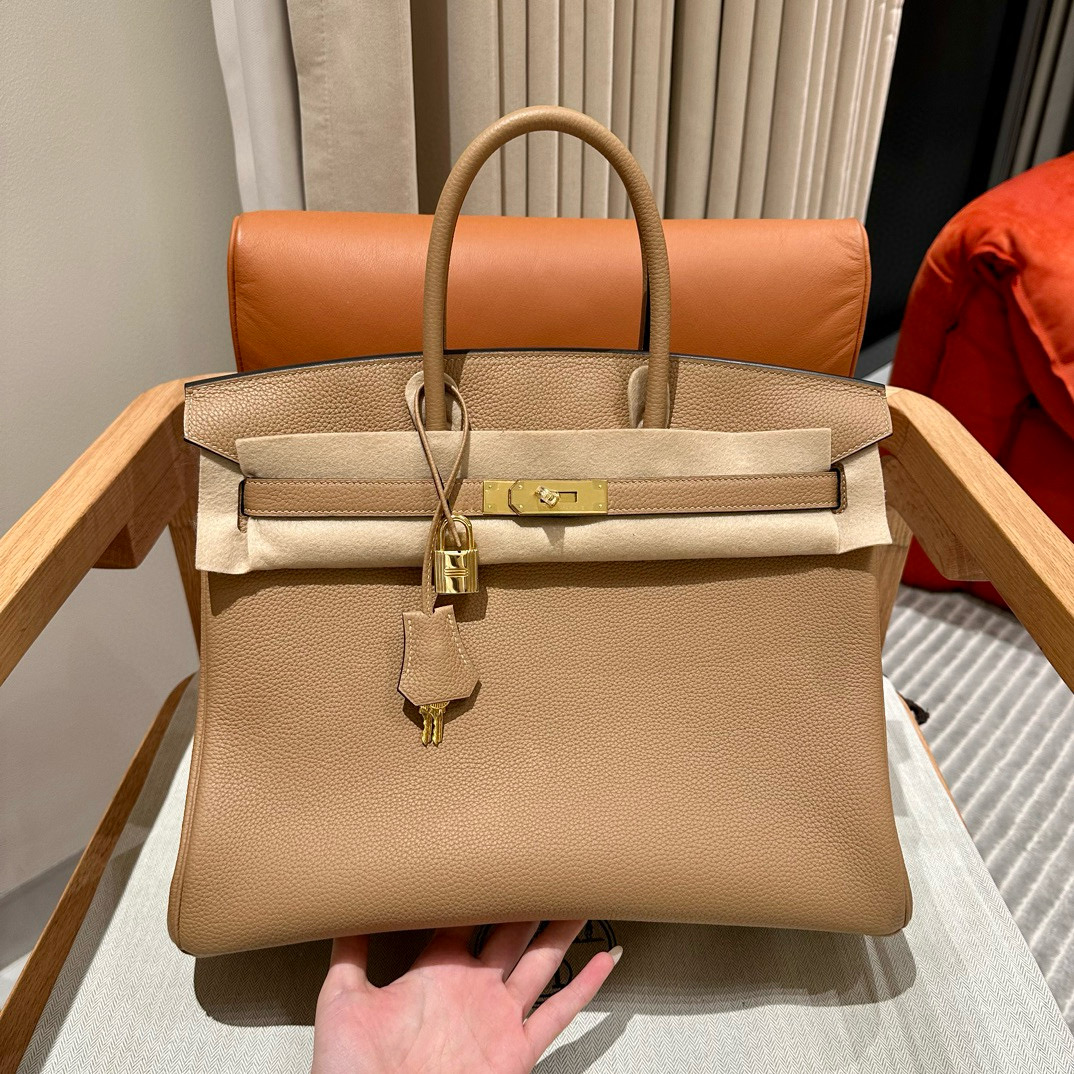 Hermes Chai Togo Birkin 35 Bag