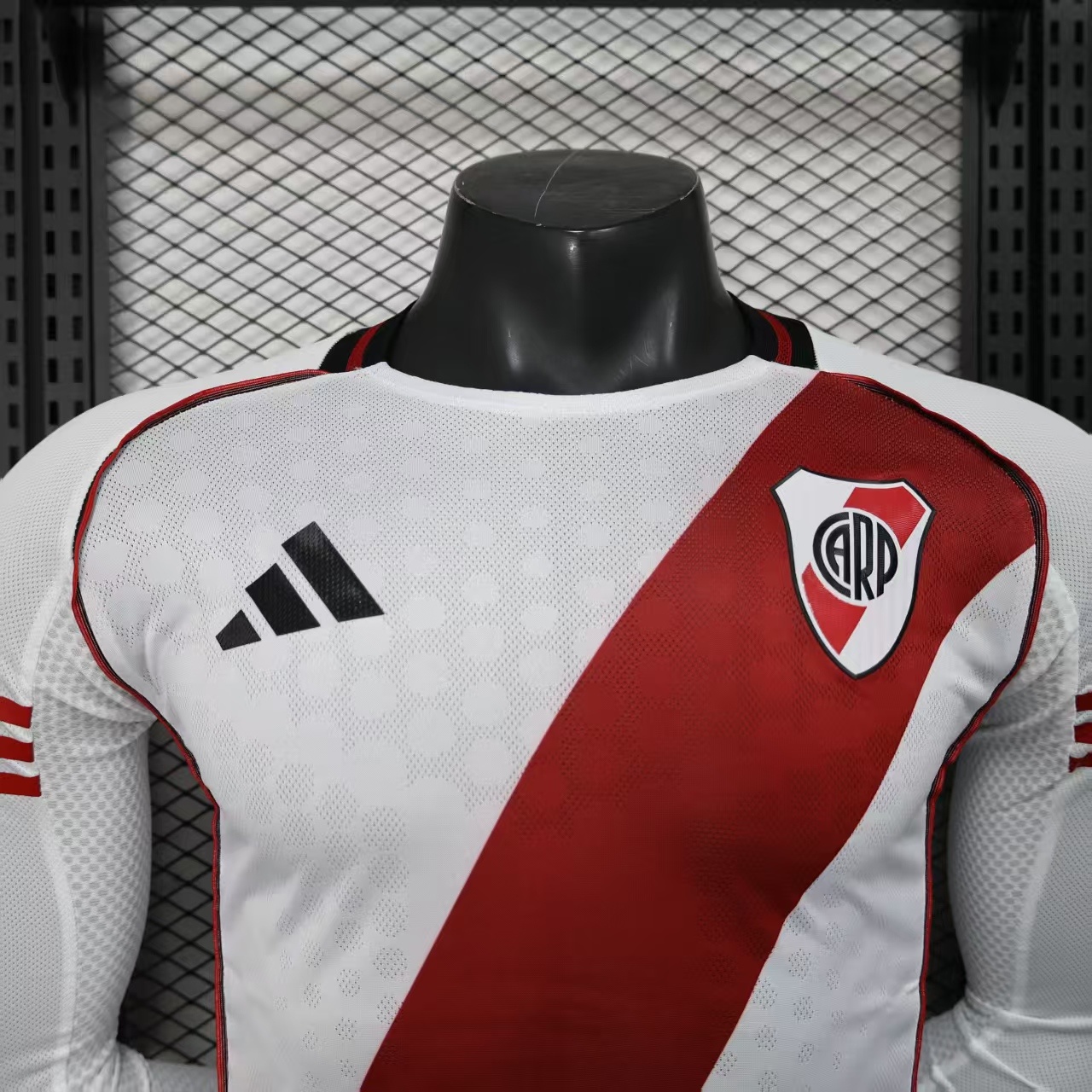 2627 River Plate Home Player Version Long-Sleeve Jersey | Soc Jersey - Premium Football Jersey