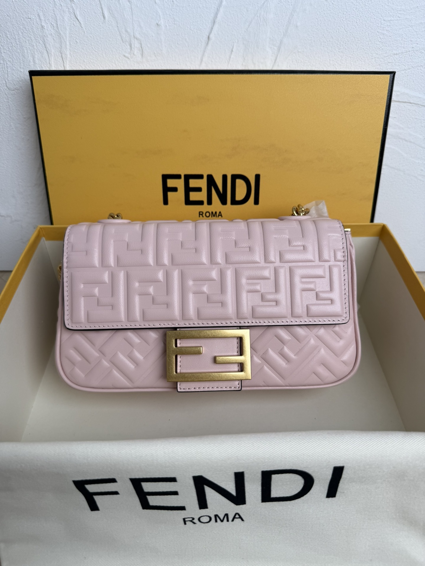 Fendi Bags Baguette sheepskin 793 (10A Mirror Version)