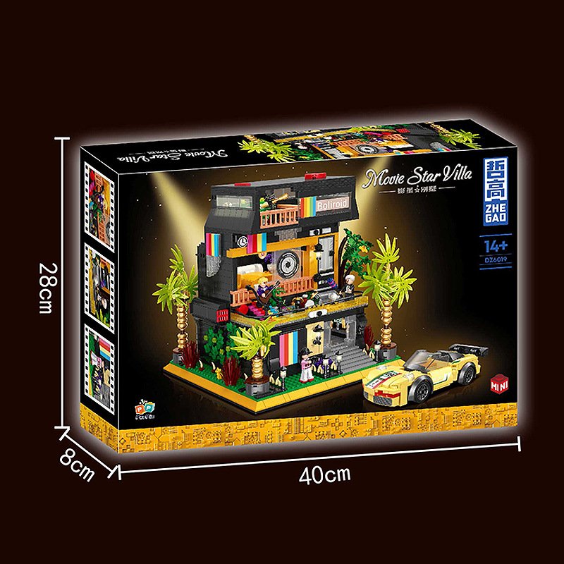 QunLong DZ6019 - Movie Star Villa(Mini Block)